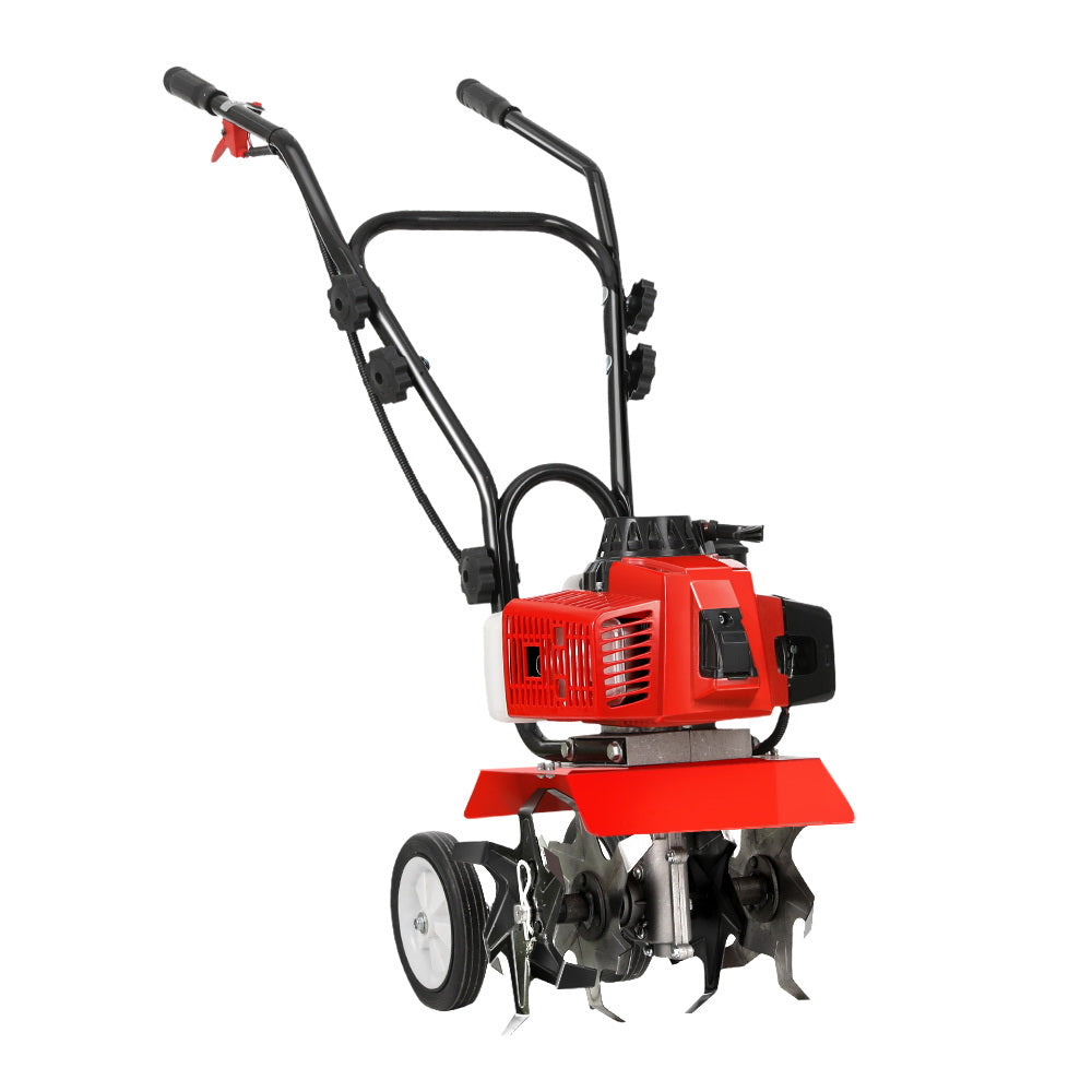 Giantz 88CC Tiller Garden Cultivator Rototiller 4 Blades Soil Plower Rotary Hoe-0