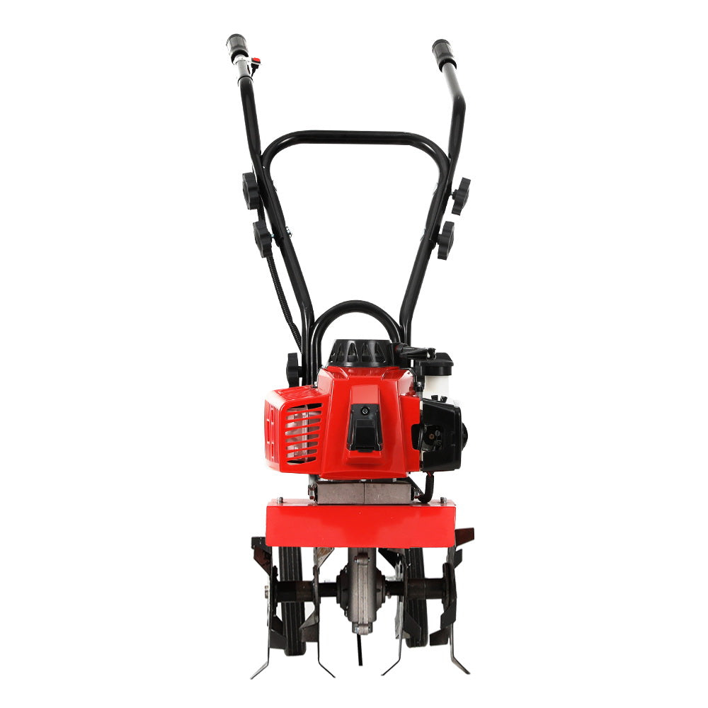 Giantz 88CC Tiller Garden Cultivator Rototiller 4 Blades Soil Plower Rotary Hoe-2