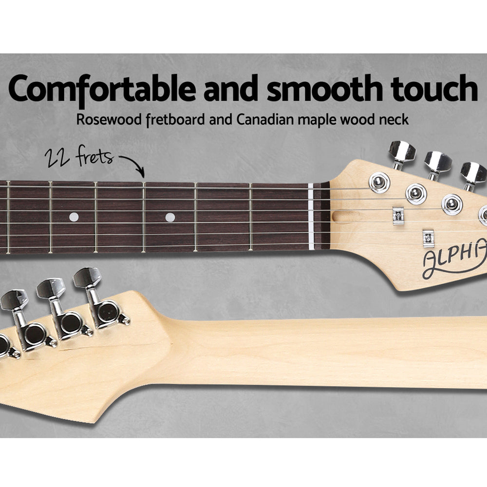 Alpha 41 Inch Electirc Guitar Humbucker Pickup Switch Amplifier Skull Pattern-3