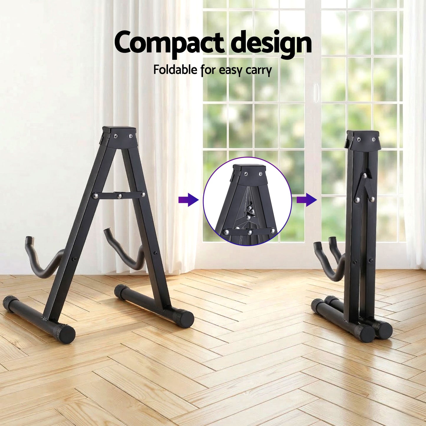 Alpha Electric Guitar Bass 47 Inch Set Kit 40W Bass Guitar Amplifier Guitar Stand Folding