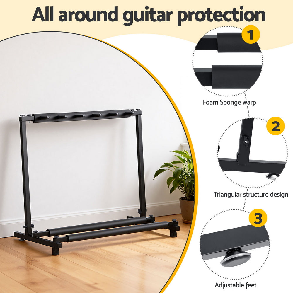 Alpha 5 Space Folding Guitar Stand Rack Holder Display-3