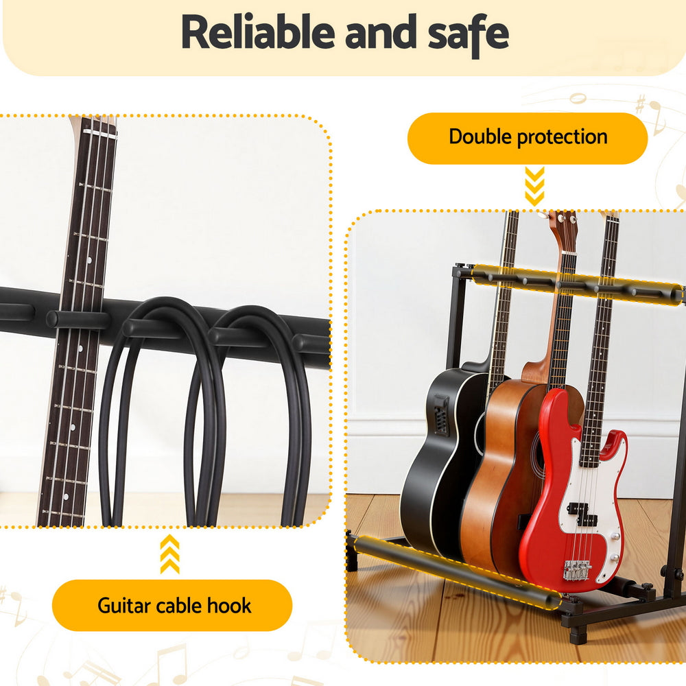 Alpha 5 Space Folding Guitar Stand Rack Holder Display-5