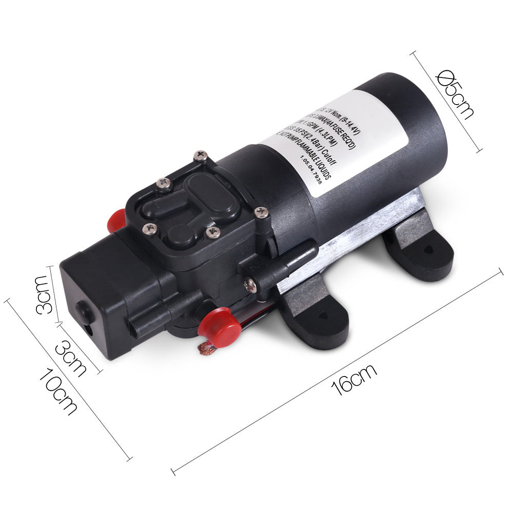 Water Pump 12V Pressure Shower 4.3L/Min-1