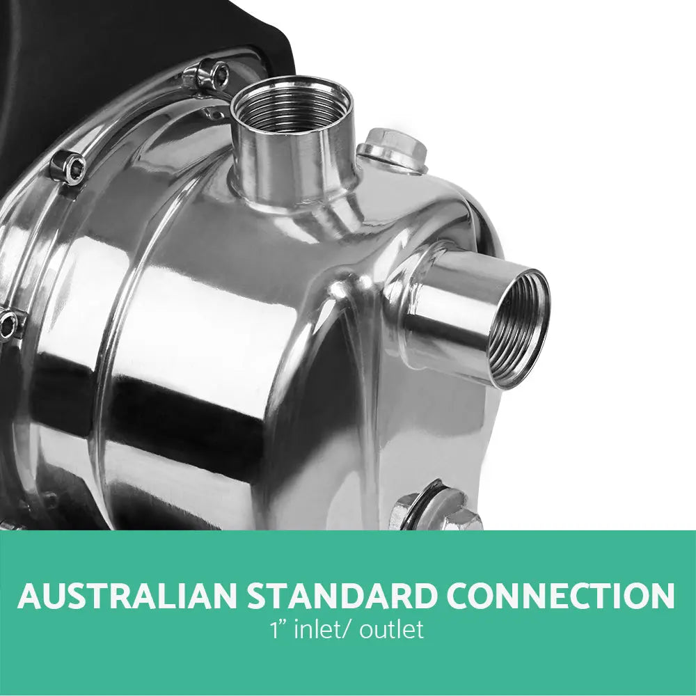 Giantz Garden Water Jet Pump High Pressure 800W Tank Rain Farm Irrigation Yellow-6