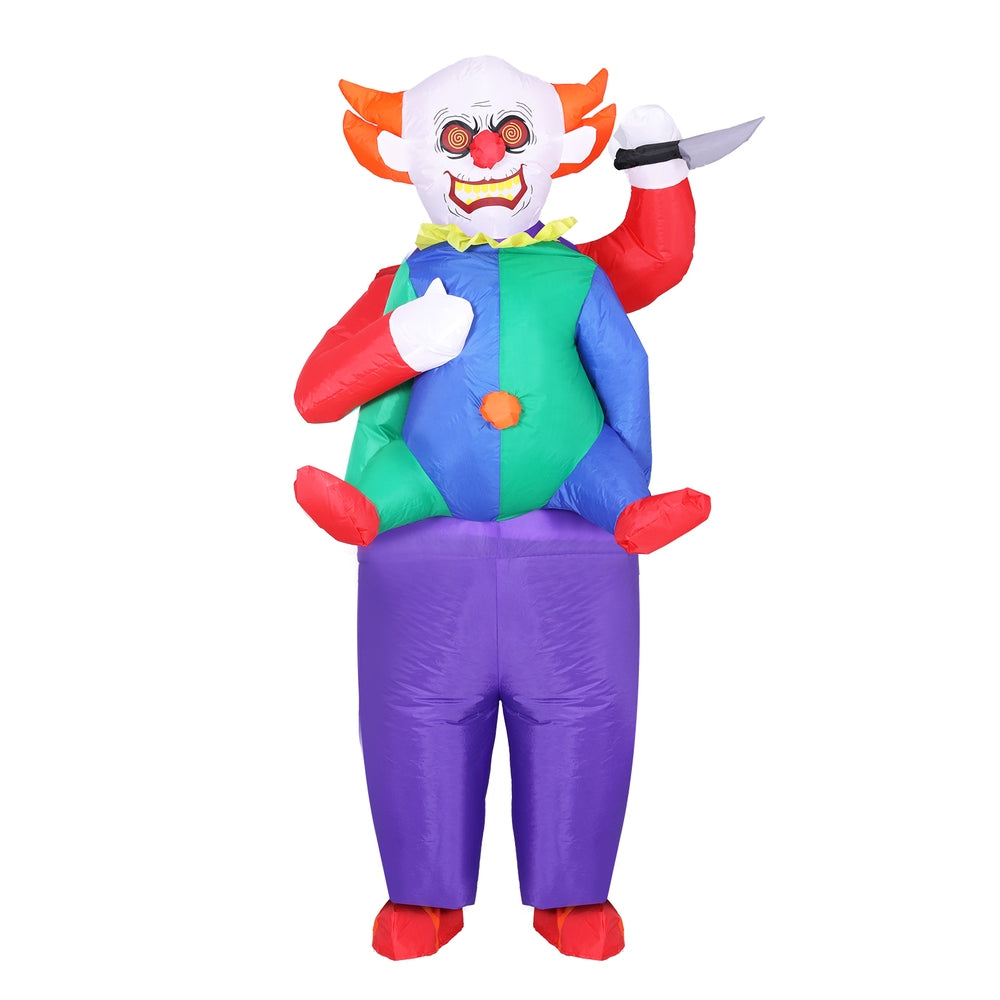 Inflatable Clown Costume Adult Suit Blow Up Party Fancy Dress Halloween Cosplay-2