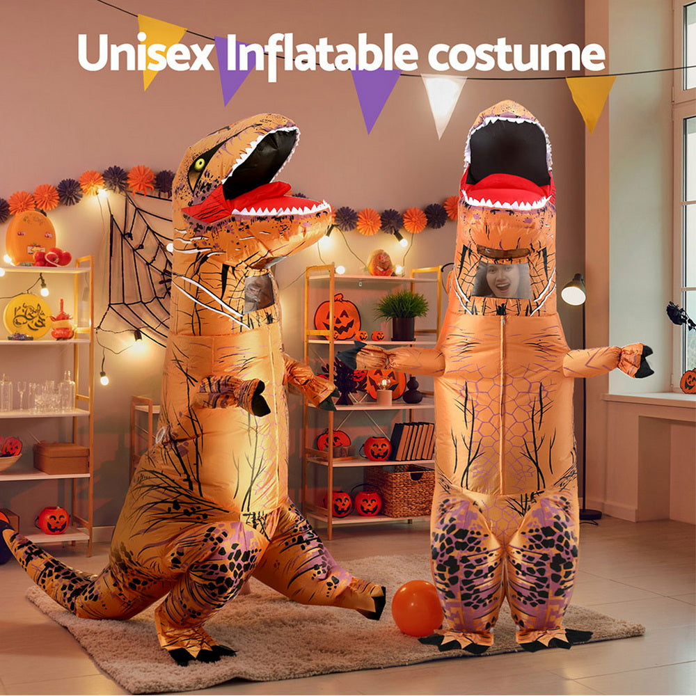Inflatable Dinosaur Costume T-Rex Adult Suit Blow Up Party Fancy Dress Halloween Xmas Cosplay-5