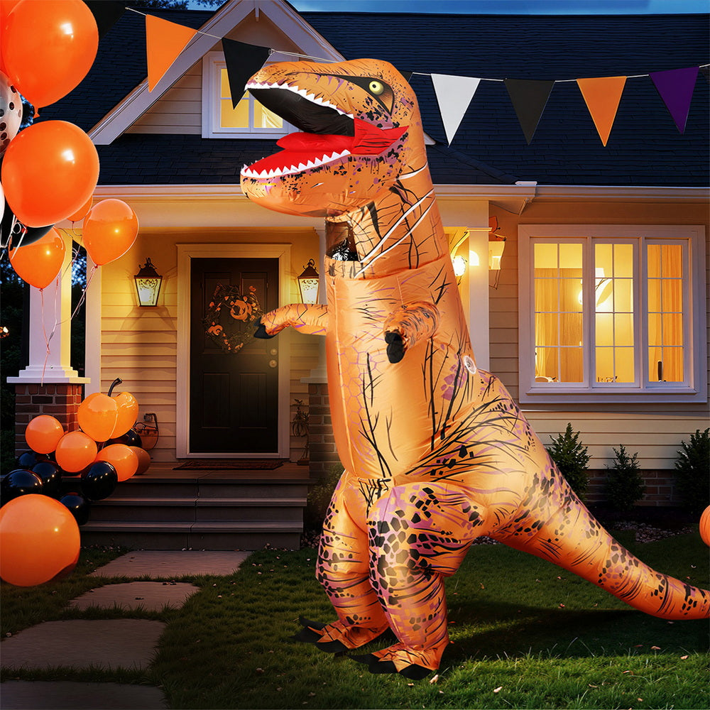 Inflatable Dinosaur Costume T-Rex Adult Suit Blow Up Party Fancy Dress Halloween Xmas Cosplay-6