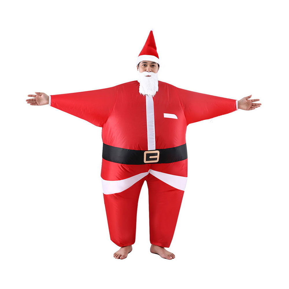 Inflatable Christmas Santa Claus Costume Adult Suit Blow Up Party Fancy Dress Xmas Cosplay-2