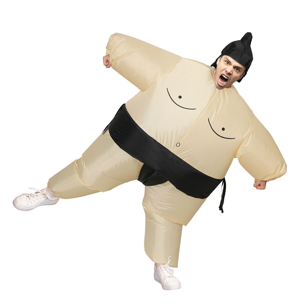 Inflatable Sumo Costume Adult Suit Blow Up Party Fancy Dress Halloween Cosplay-0