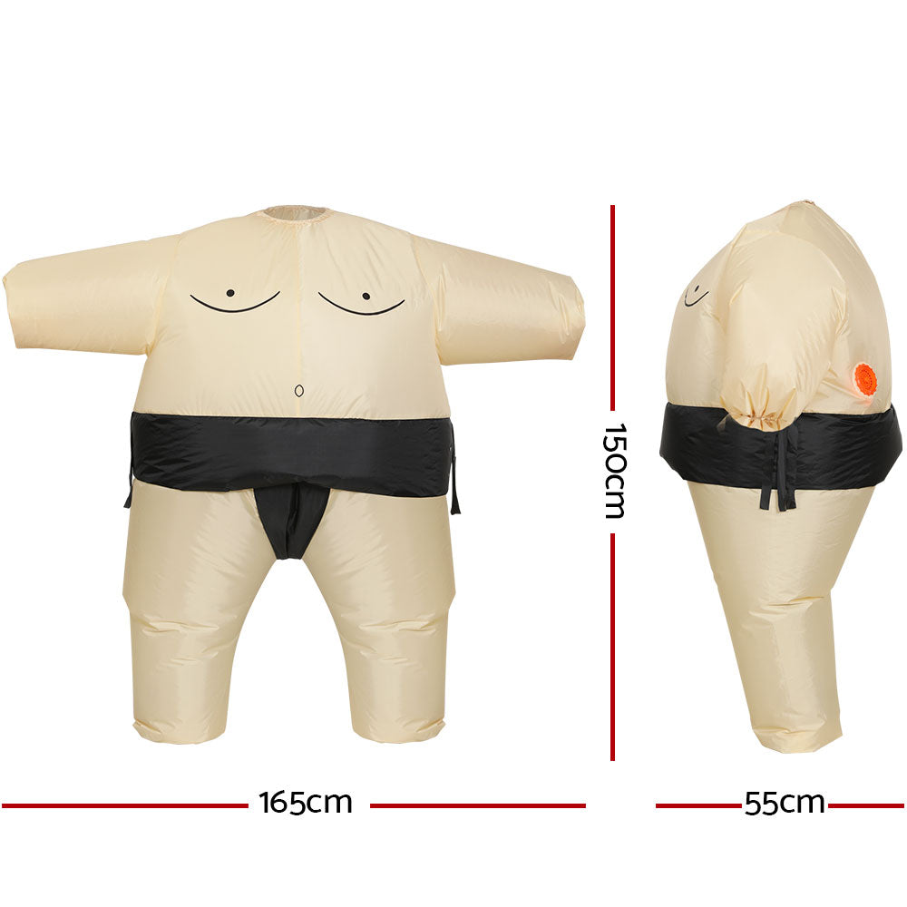 Inflatable Sumo Costume Adult Suit Blow Up Party Fancy Dress Halloween Cosplay-1