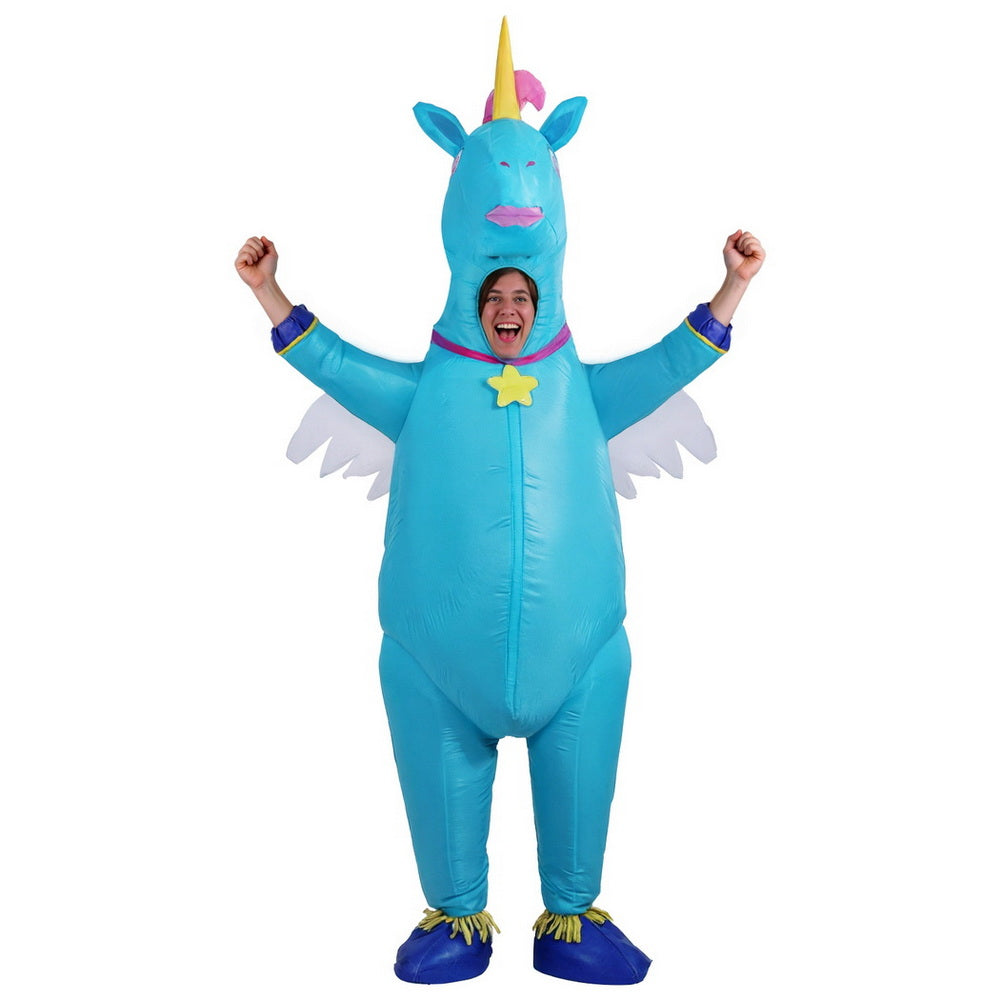 Inflatable Unicorn Costume Adult Suit Blow Up Party Fancy Dress Halloween Cosplay-2