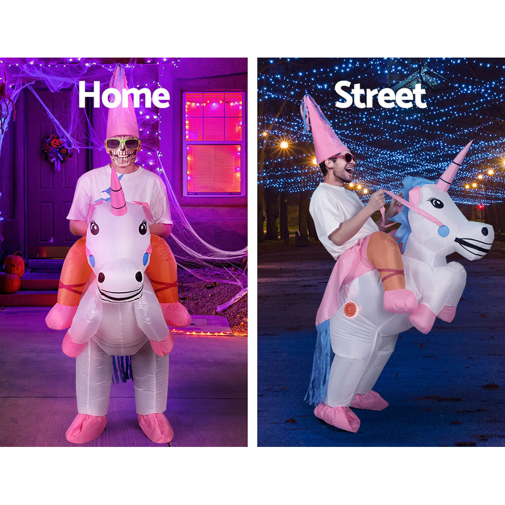 Inflatable Unicorn Costume Adult Suit Blow Up Party Fancy Dress Halloween Cosplay-5