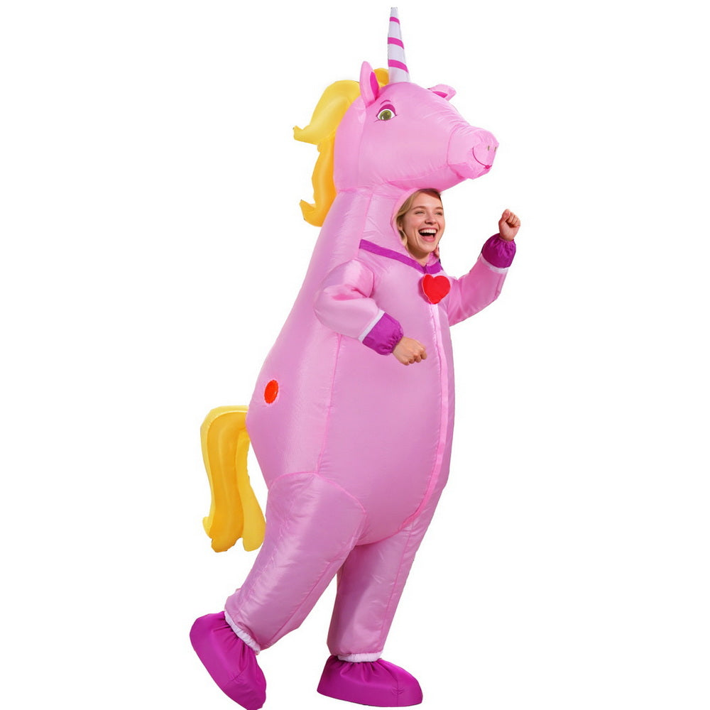 Inflatable Unicorn Costume Adult Suit Blow Up Party Fancy Dress Halloween Cosplay-0