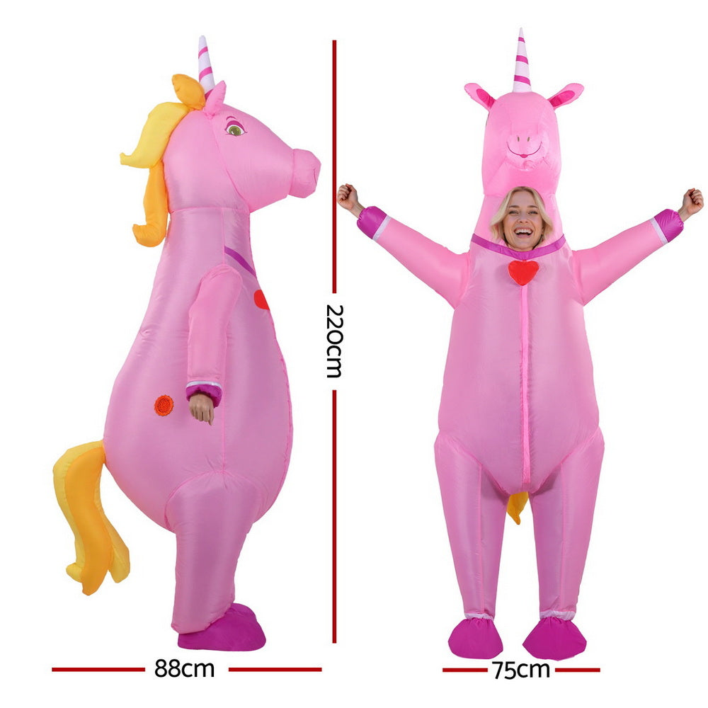 Inflatable Unicorn Costume Adult Suit Blow Up Party Fancy Dress Halloween Cosplay-1