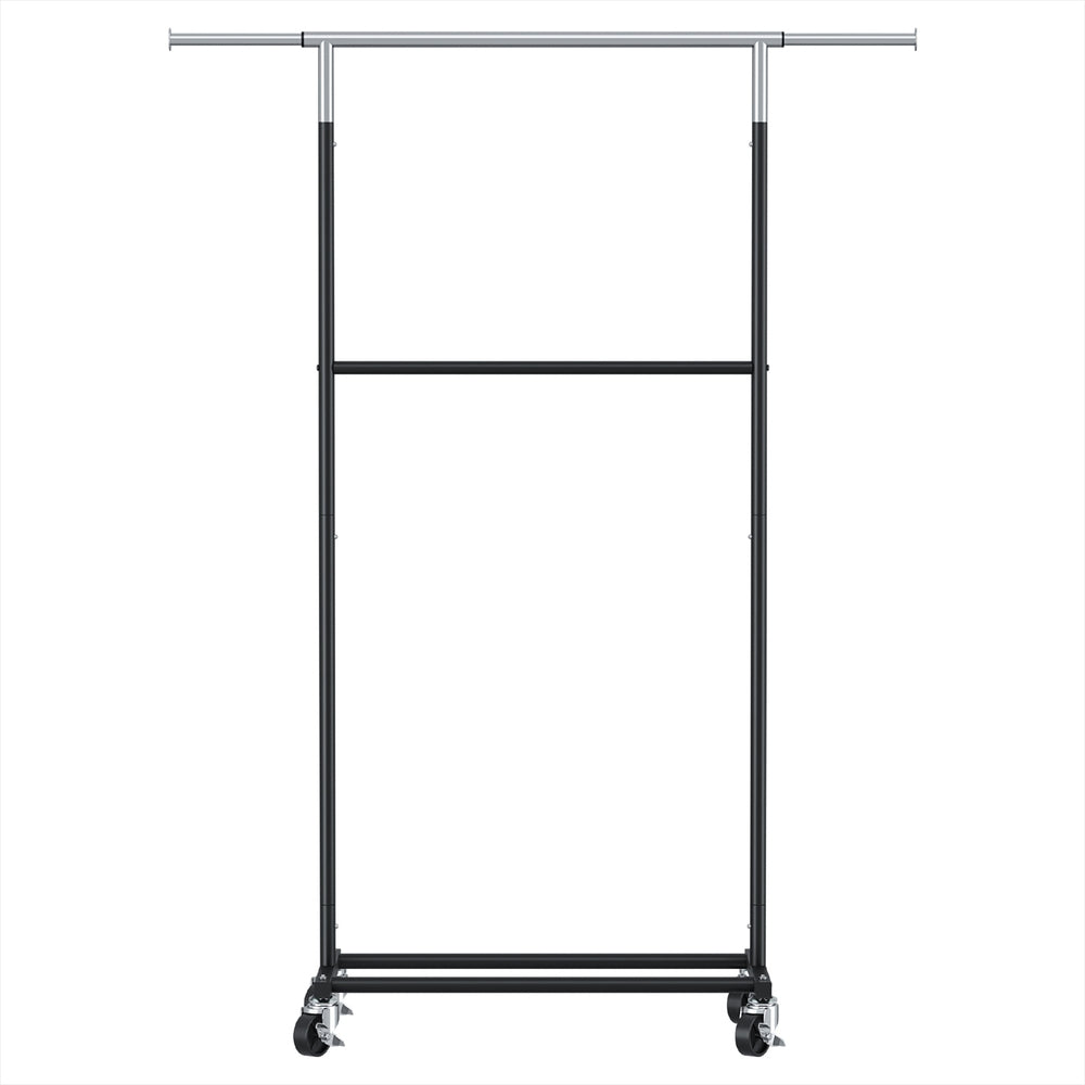 Artiss Clothes Rack Double Rod Airer Rail Coat Stand Adjustable Hanger-2