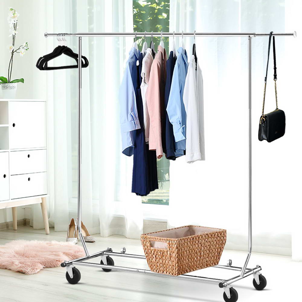Artiss Clothes Rack Airer Rail Coat Stand Adjustable Hanger-0