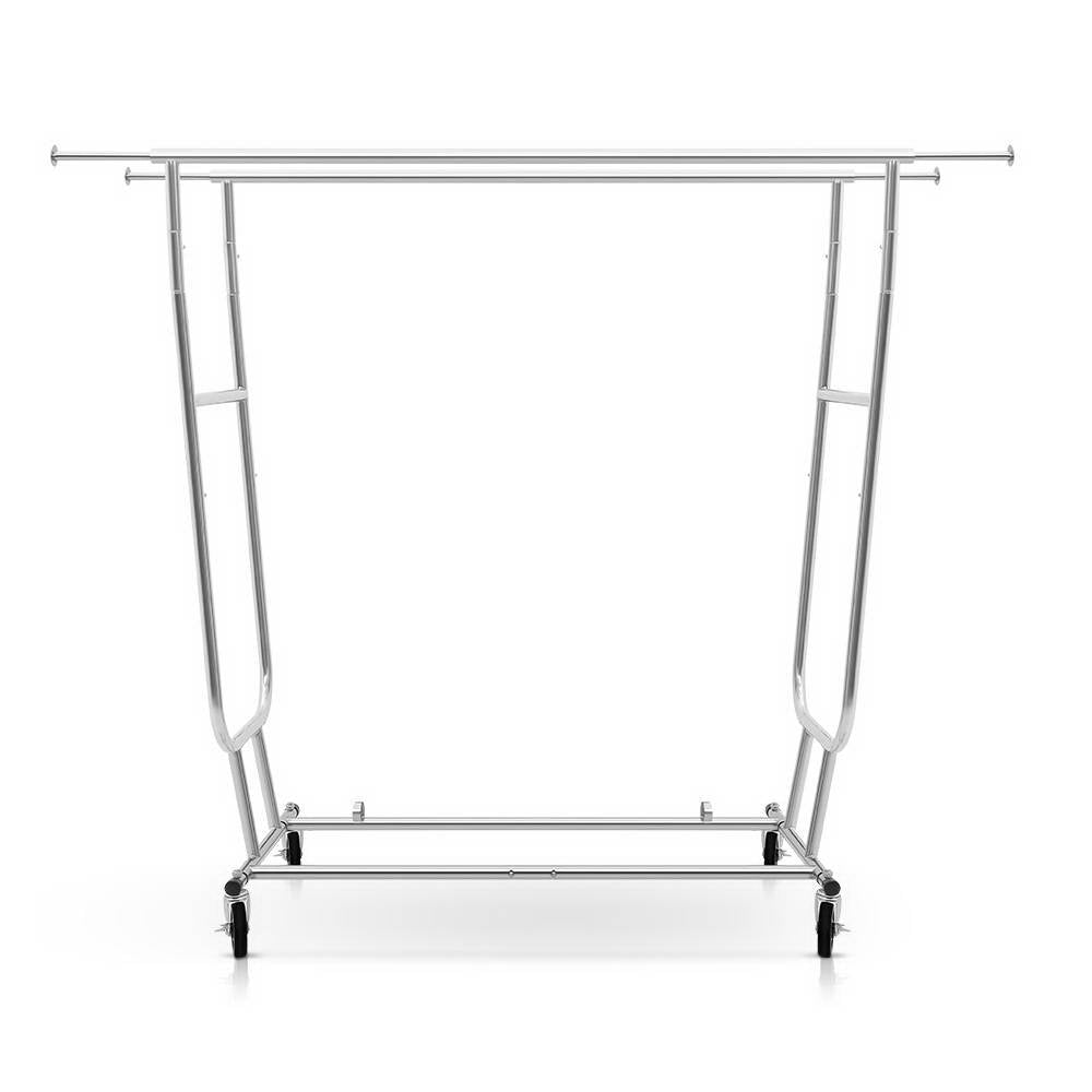 Artiss Clothes Rack Double Rail Coat Stand Adjustable Hanger-2