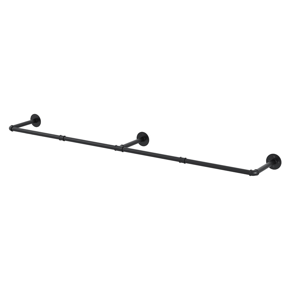 Artiss Clothes Rack Floating Shelf Metal-0