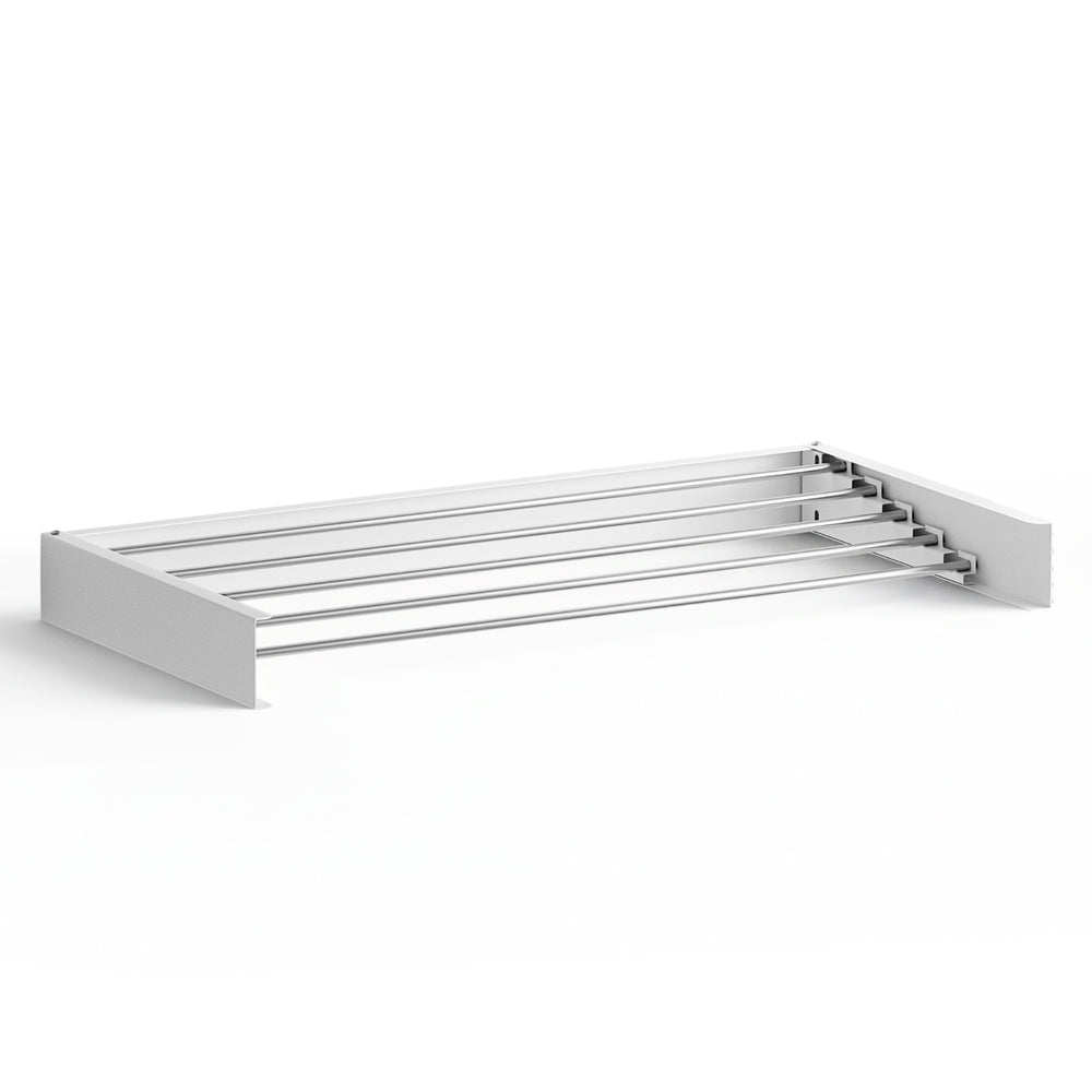 Artiss Clothes Rack Wall Mounted Airer Foldable White-0