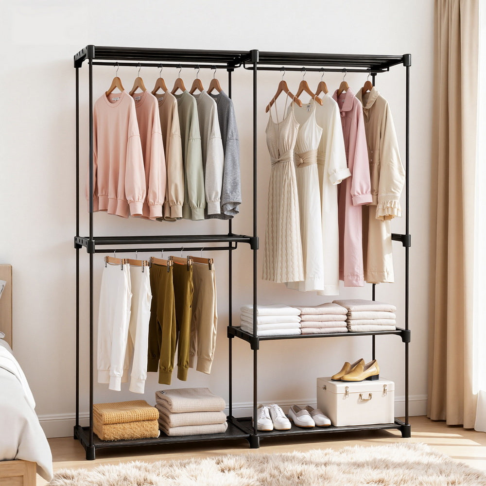Artiss Wardrobe Clothes Rack Closet 181cm-7
