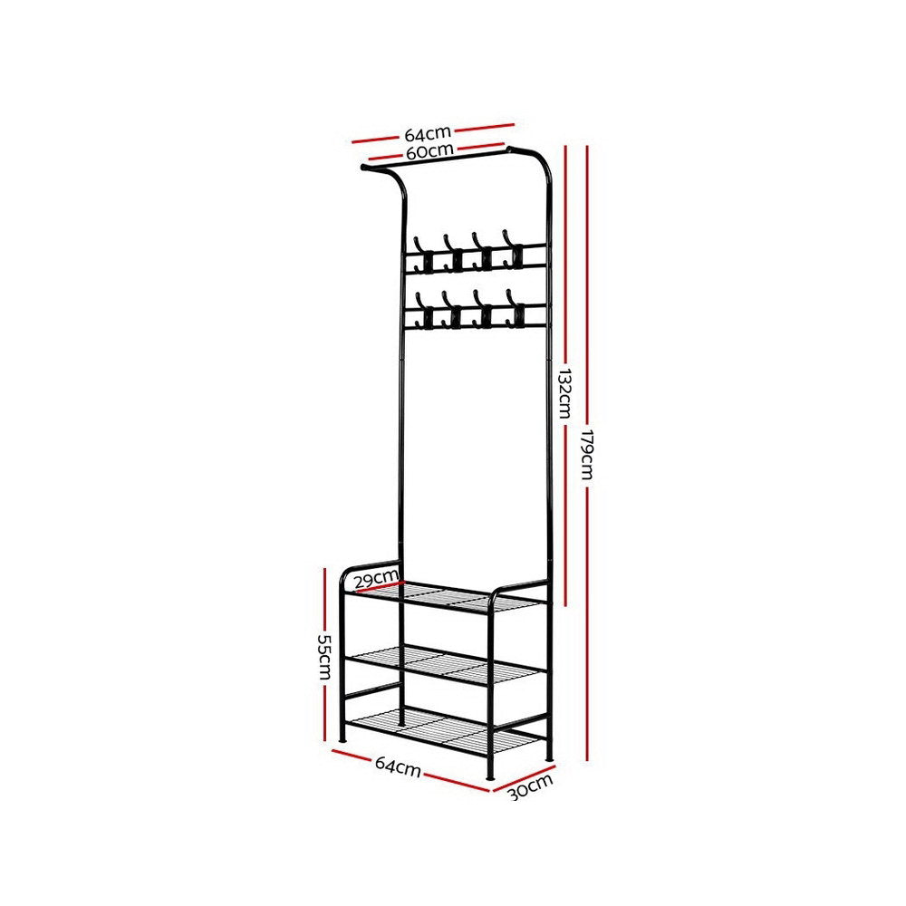 Artiss Clothes Rack Coat Stand 179cm Hanger Rail Closet-1