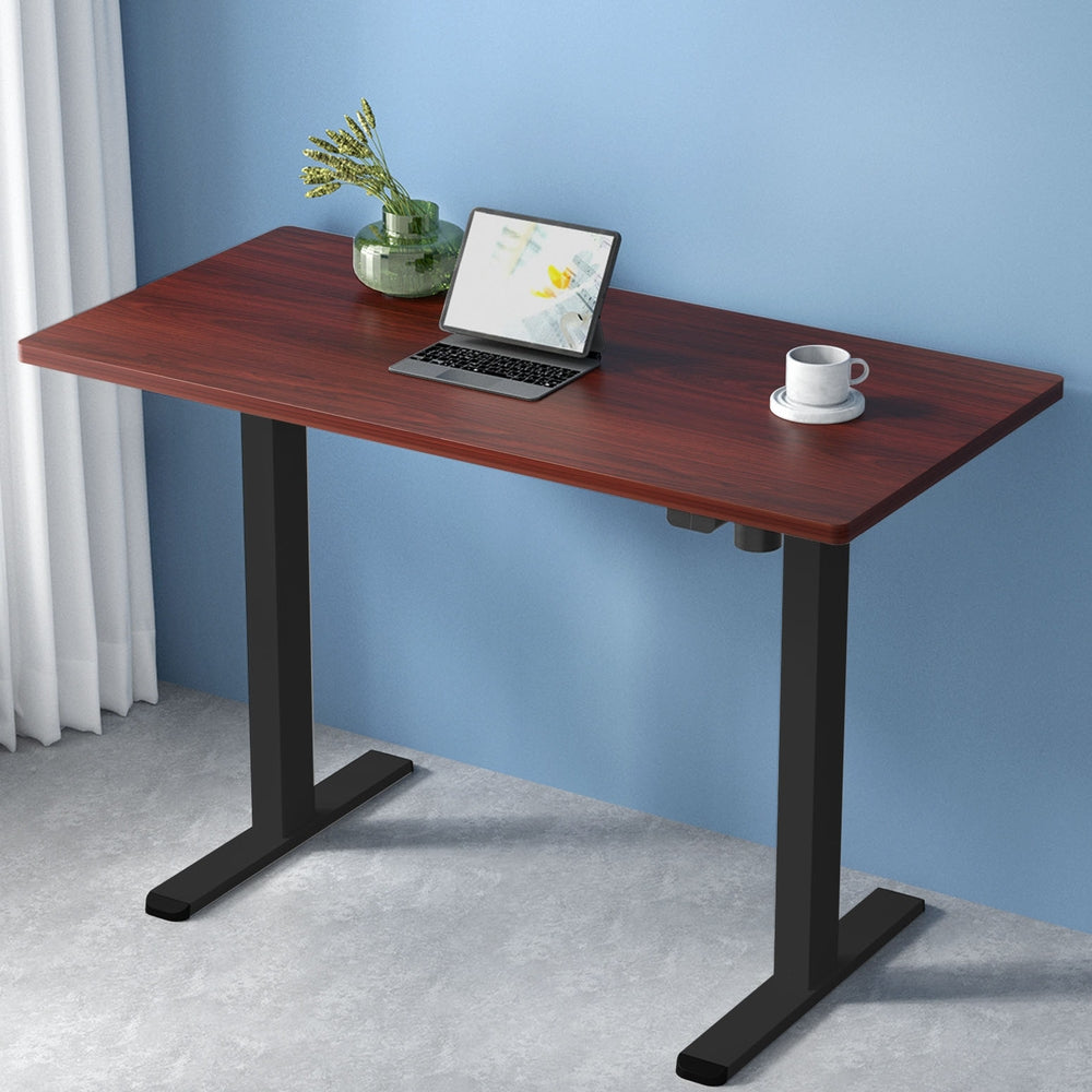 Artiss Standing Desk Motorised Walnut 120CM-6