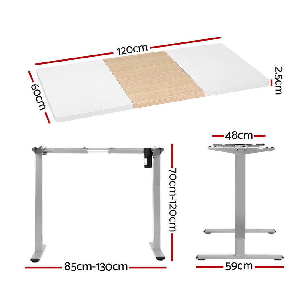 Artiss Standing Desk Electric Sit Stand Desks 120CM-1