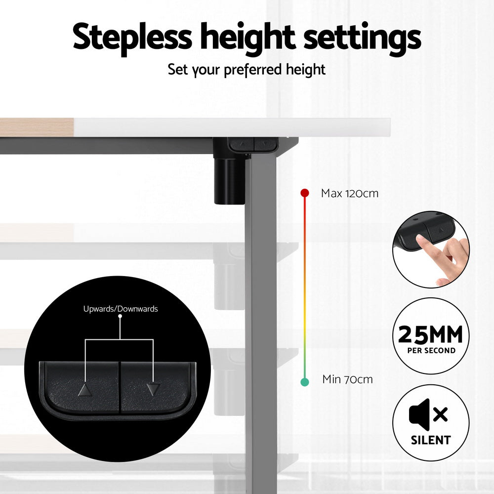 Artiss Standing Desk Electric Sit Stand Desks 120CM-4