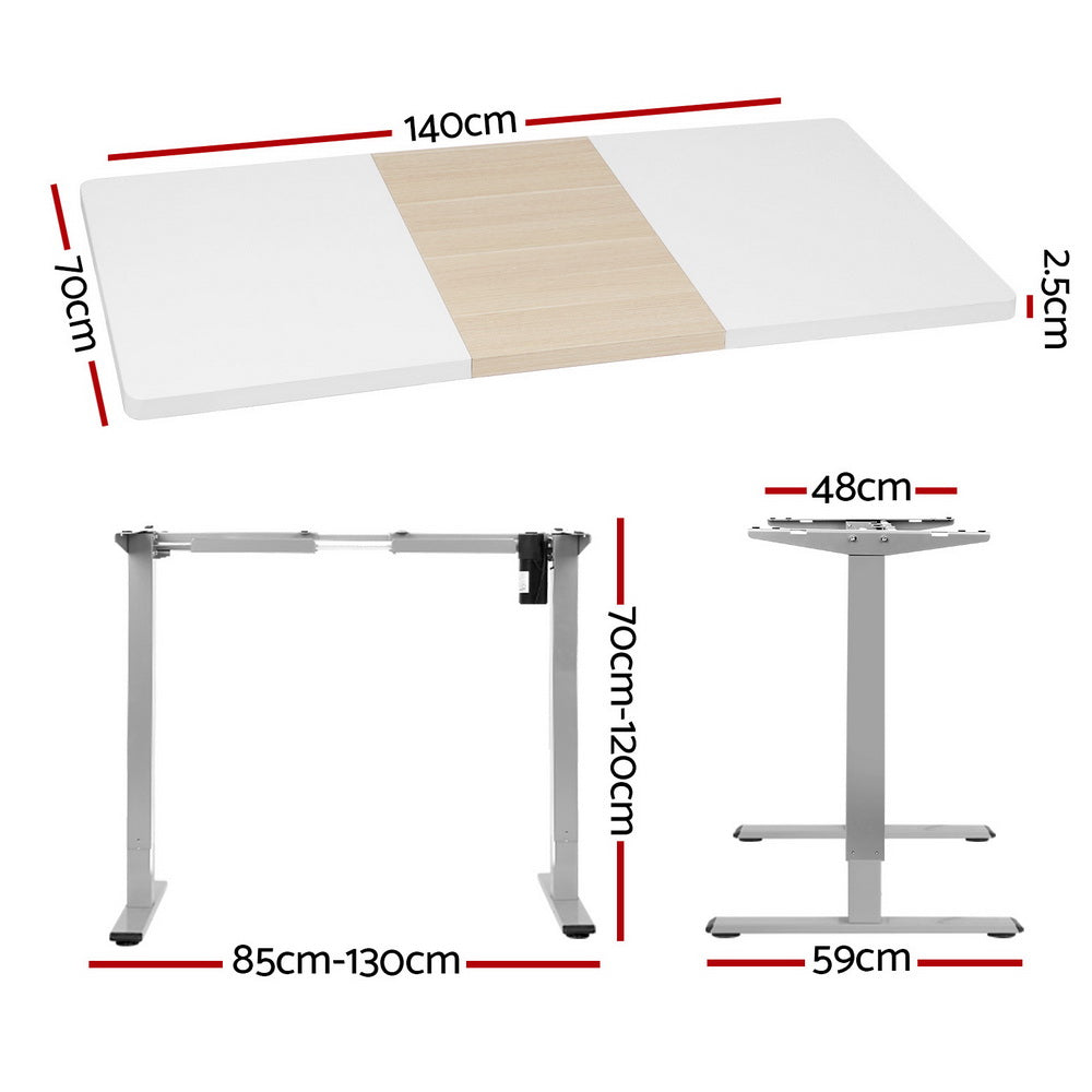 Artiss Standing Desk Electric Sit Stand Desks 140CM-1