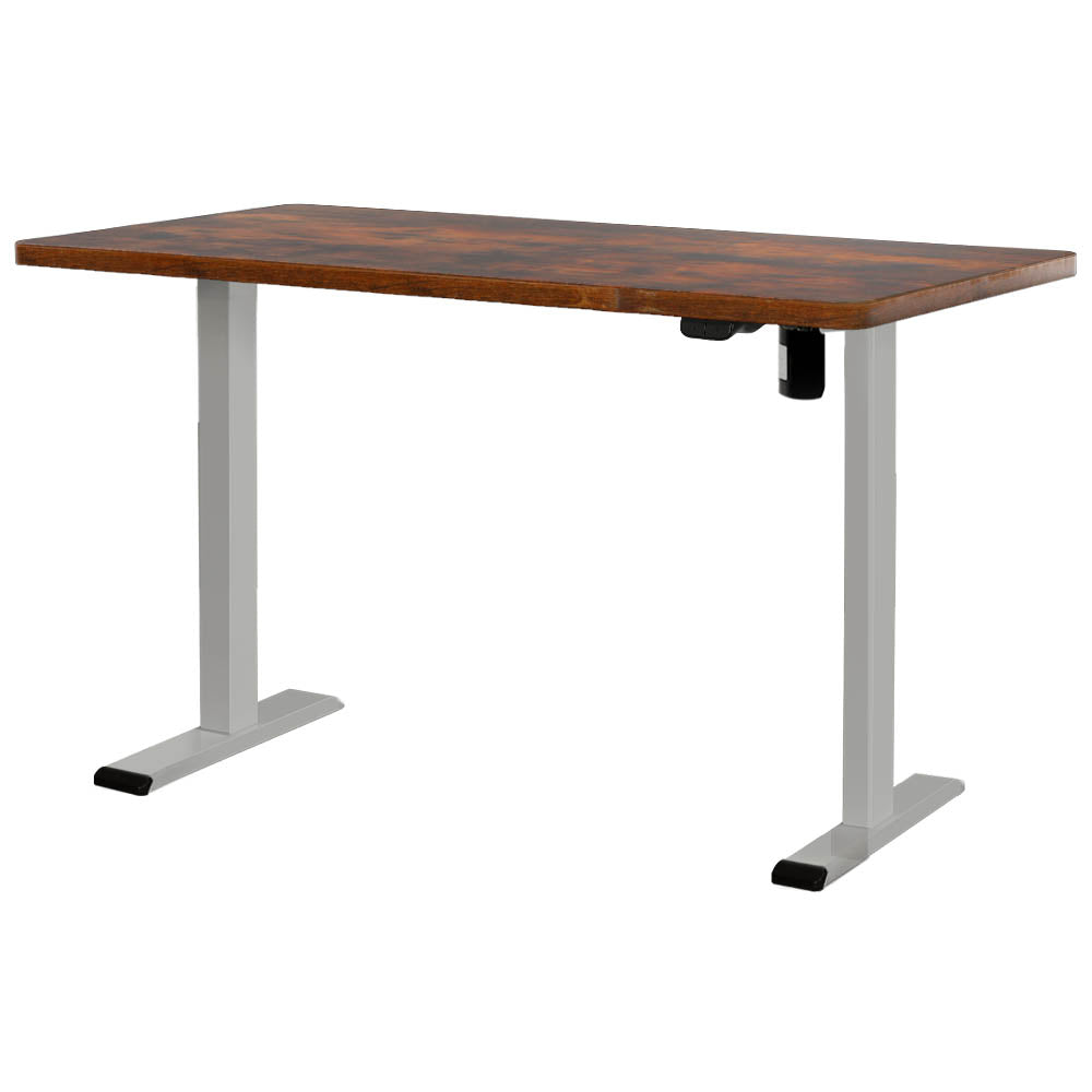 Artiss Standing Desk Motorised 140CM Rustic Brown-0