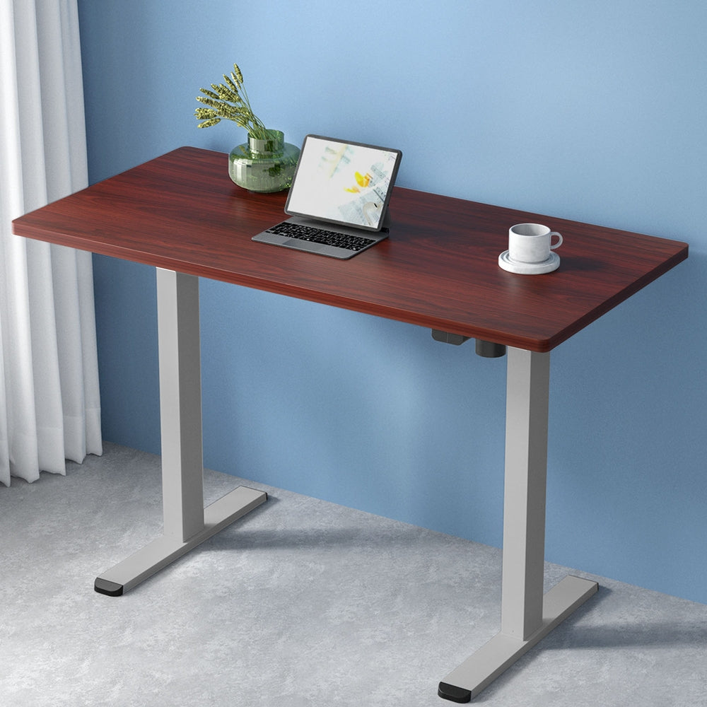 Artiss Standing Desk Motorised 120CM Walnut-6