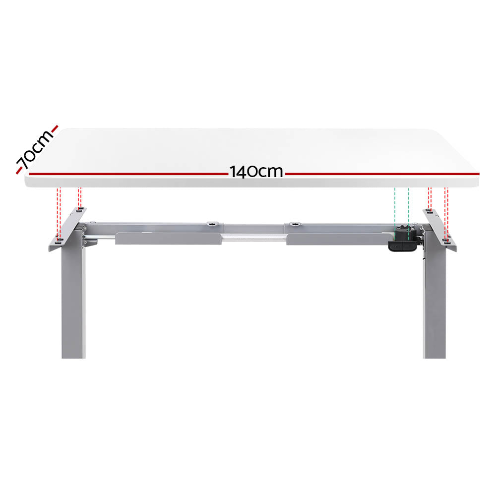 Artiss Standing Desk Motorised 140CM White-2