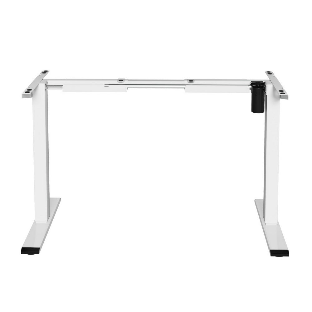 Artiss Electric Standing Desk Frame Only Height Adjustable 70KG Load White-2