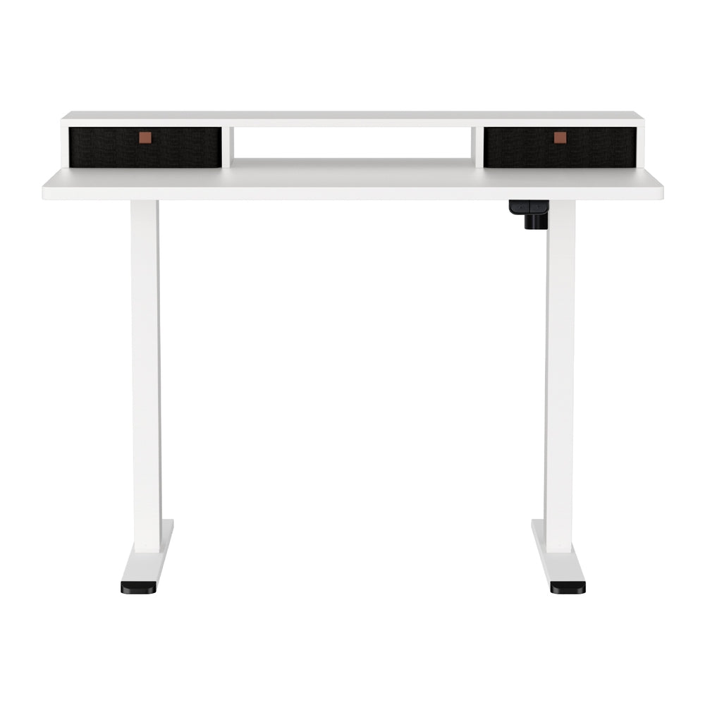 Artiss Electric Standing Desk with Storage Shelf Drawer Office Table 120CM-2