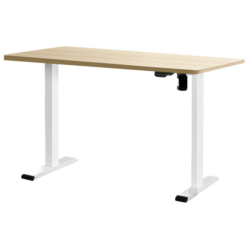 Artiss Standing Desk Motorised Sit Stand Desks White Oak 120CM-0