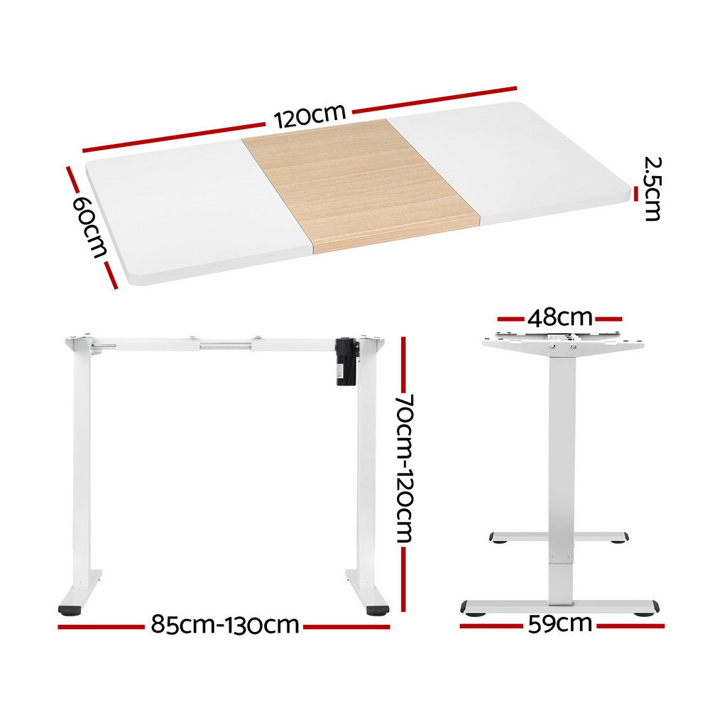 Artiss Standing Desk Motorised Sit Stand Desks 120CM-1