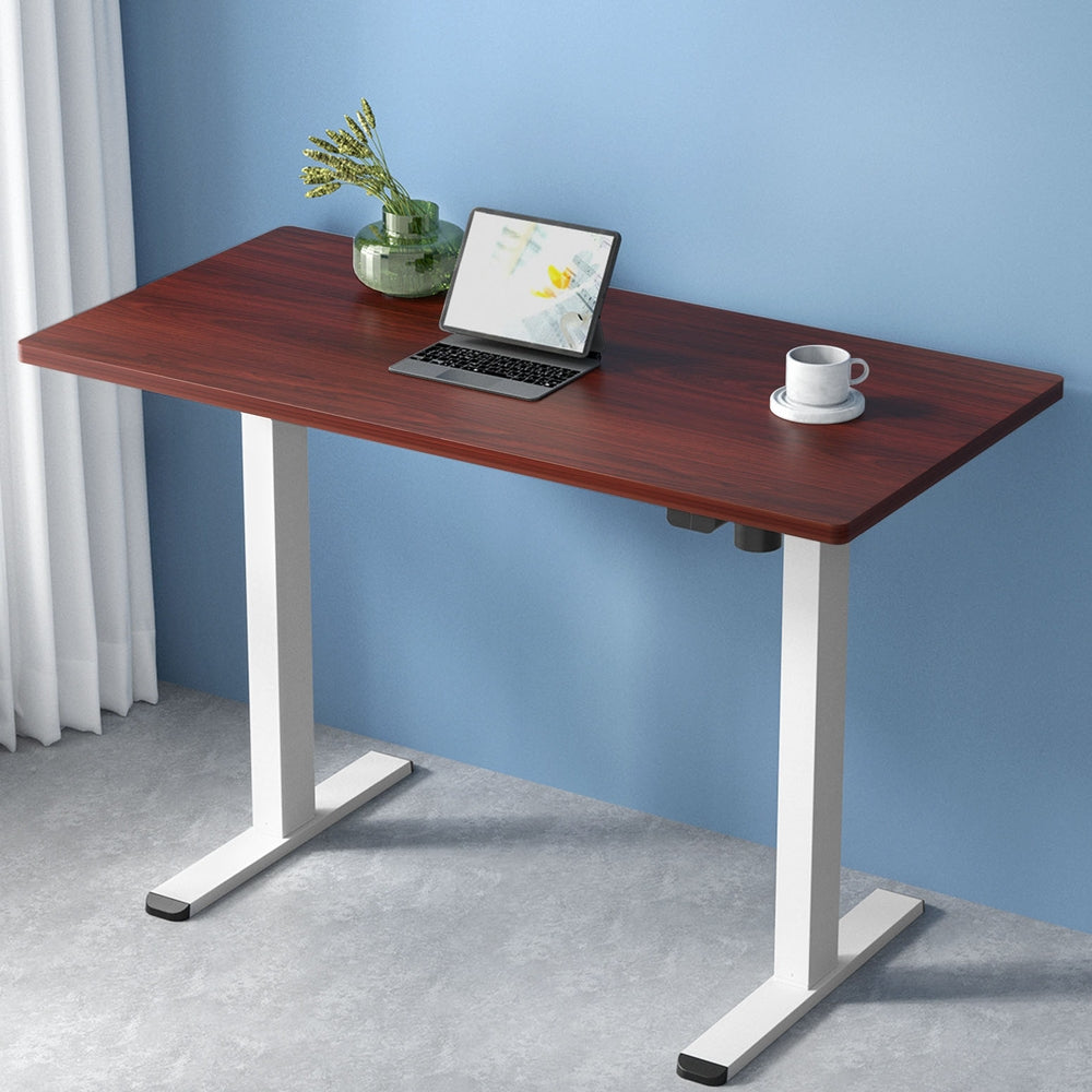 Artiss Standing Desk Motorised Sit Stand Desks Walnut 120CM-6