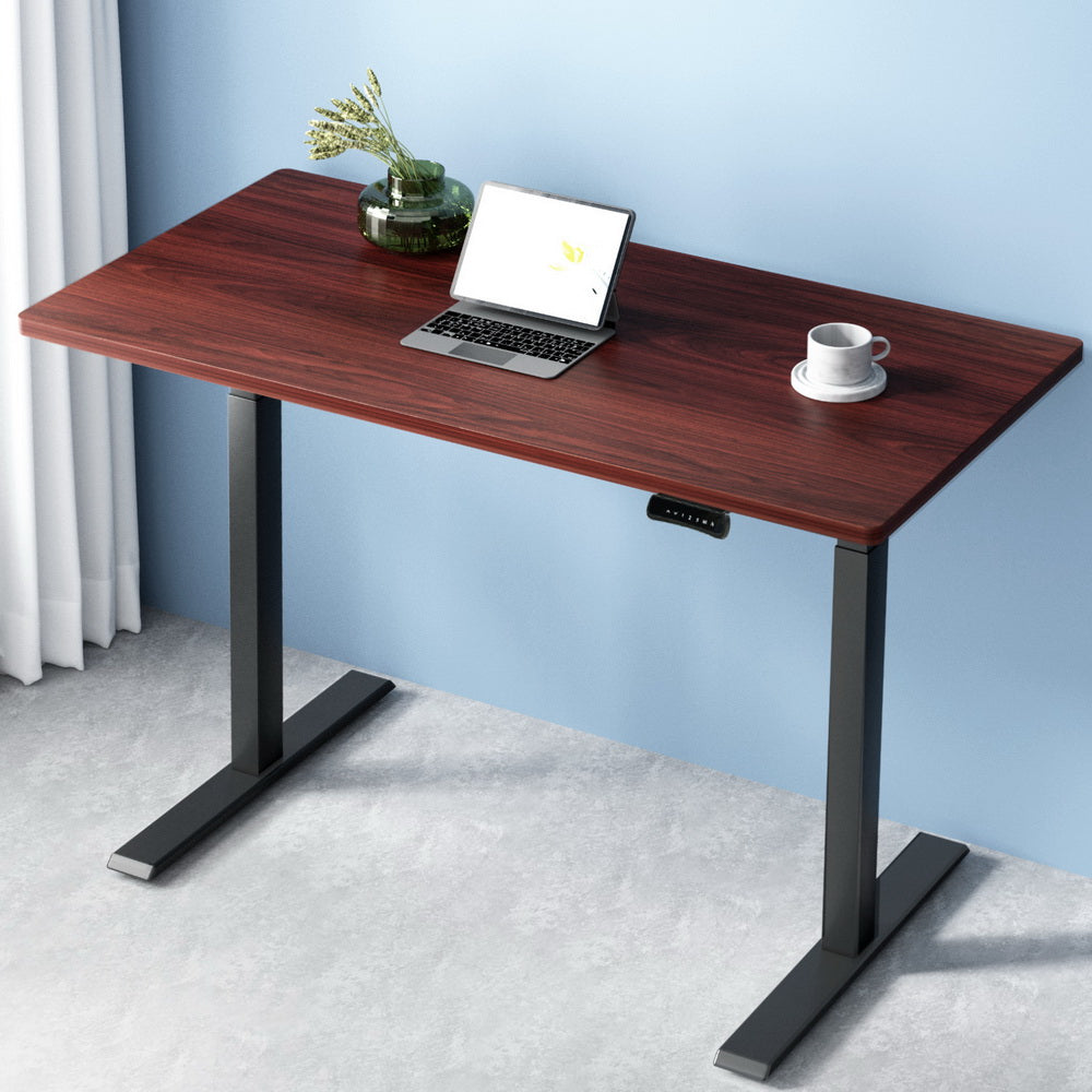 Artiss Standing Desk Motorised Dual Motor Walnut 120CM-6