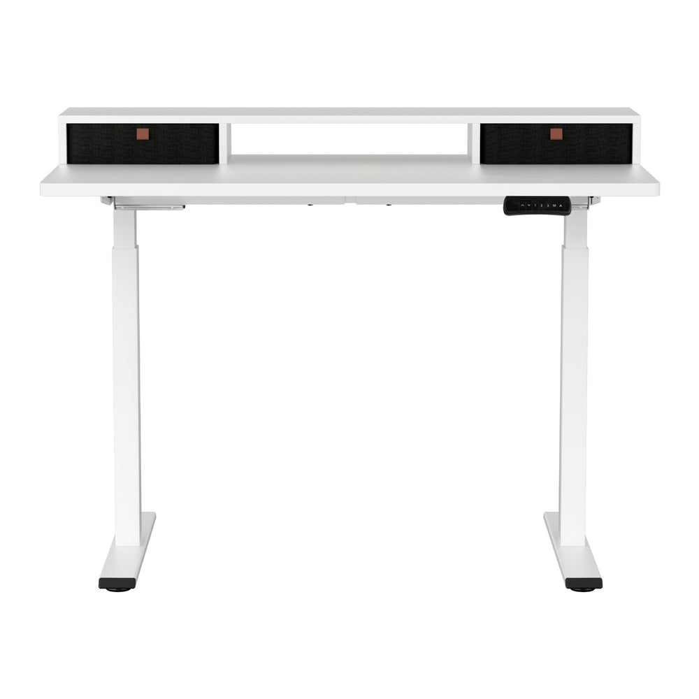 Artiss Electric Standing Desk Dual Motor Office Table With Shelf Drawer120CM-2