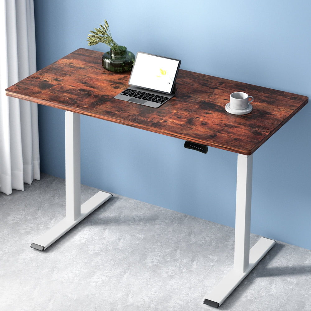 Artiss Standing Desk Motorised Dual Motor 120CM Rustic Brwon-6