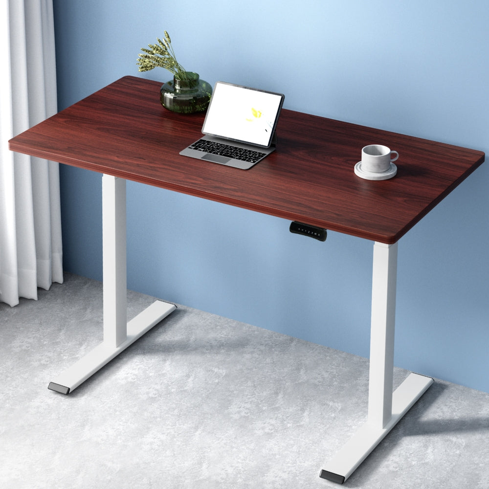 Artiss Standing Desk Motorised Dual Motor 120CM Walnut-6