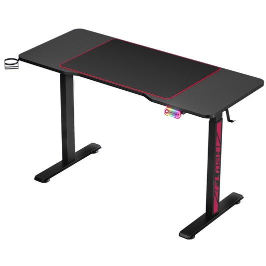 Artiss Gaming Desks Standing Desk Motorised 140CM Black-0