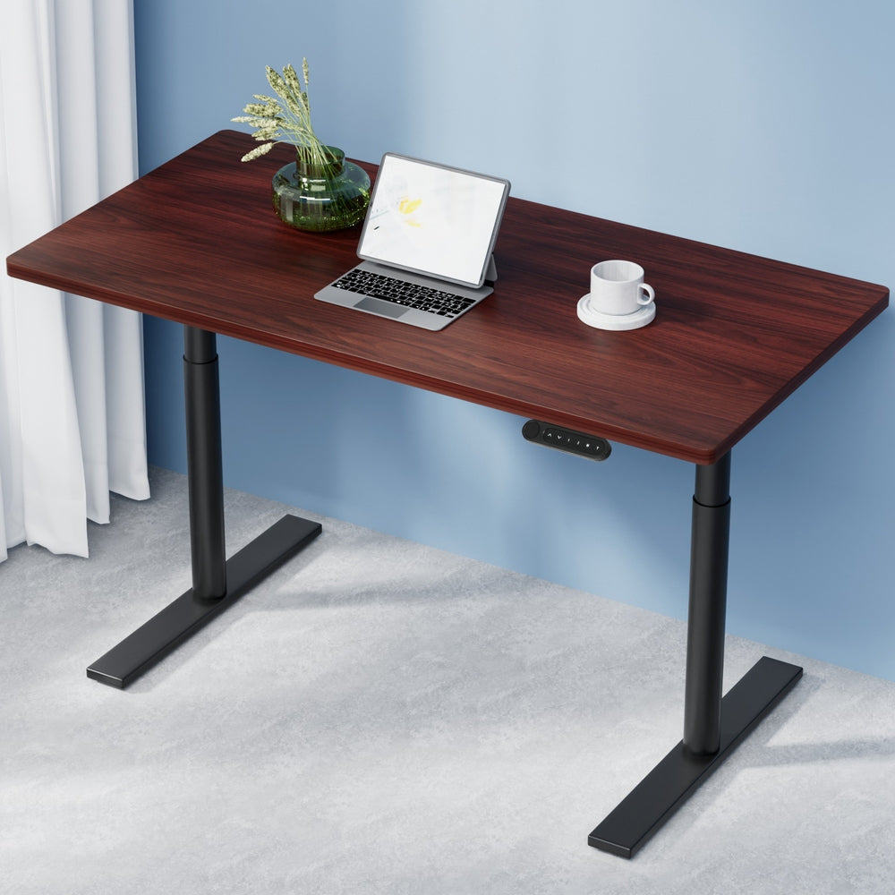 Artiss Standing Desk Motorised Electric Dual Motor Walnut 120CM-6