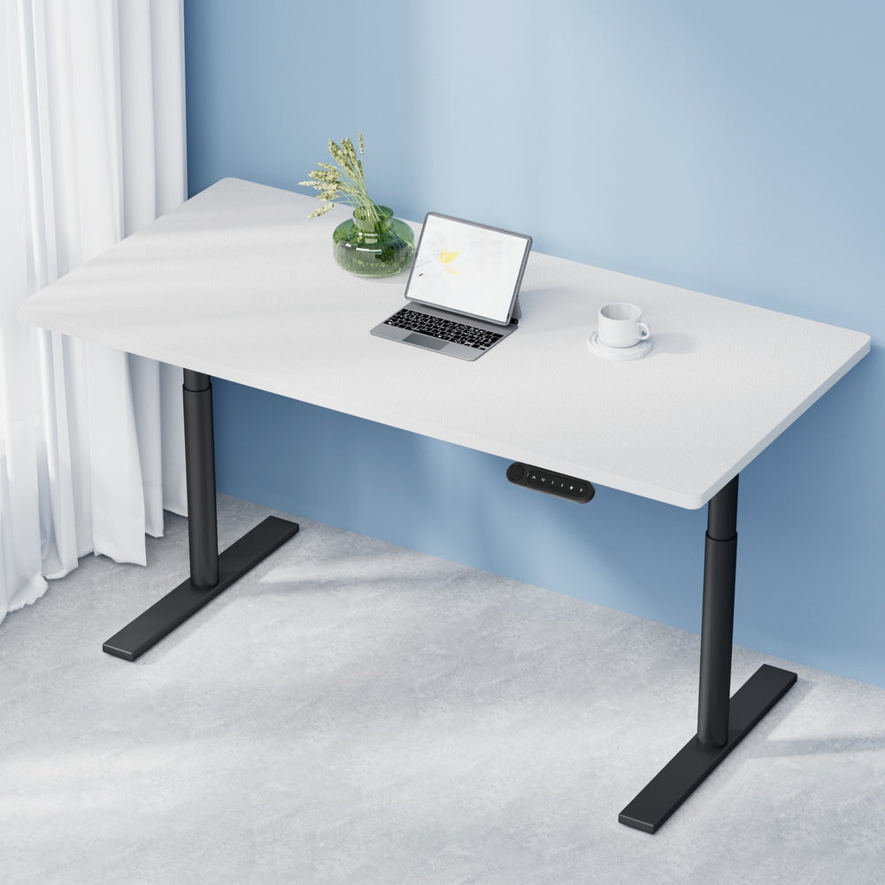 Artiss Standing Desk Motorised Electric Dual Motor White 140CM-6