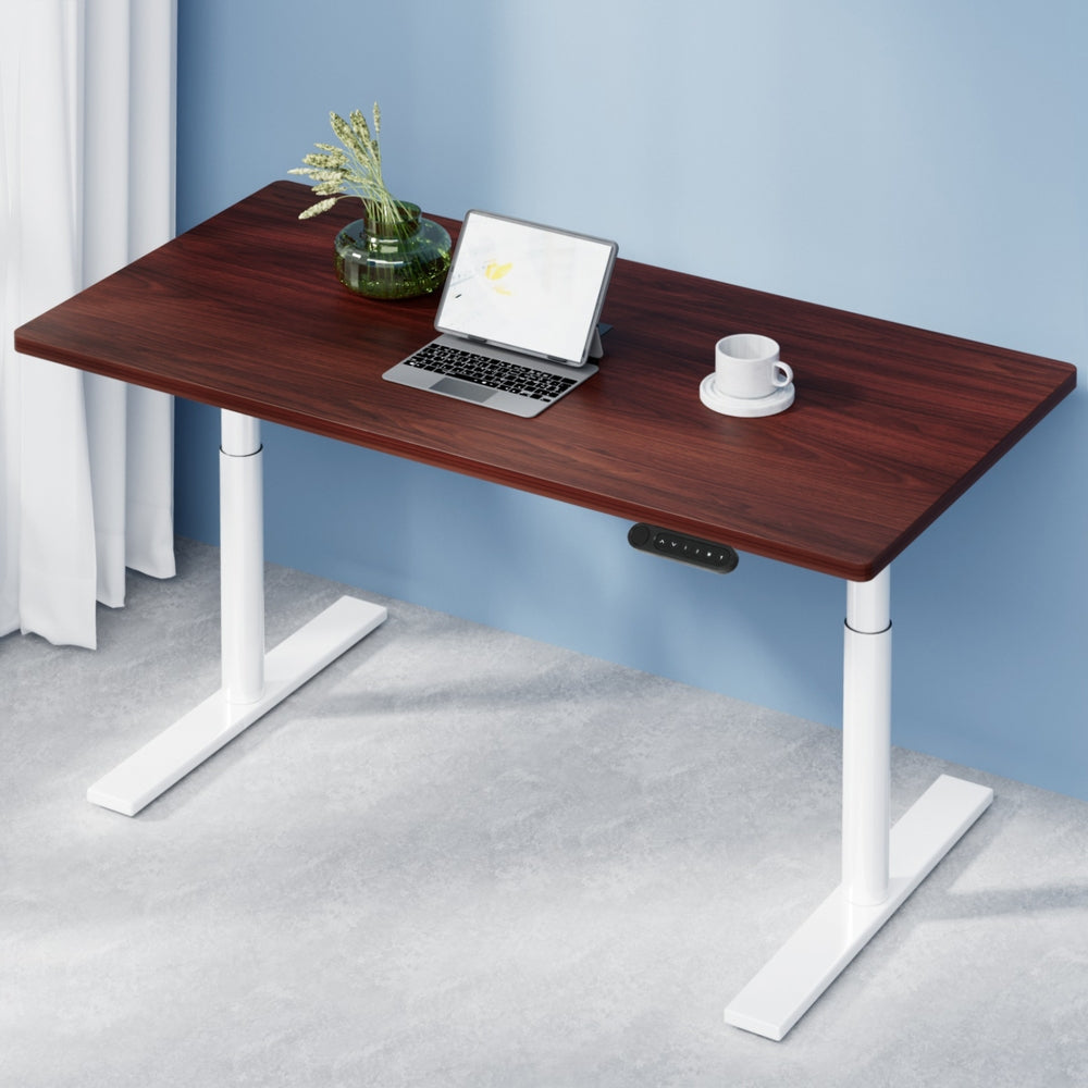 Artiss Standing Desk Motorised Electric Dual Motor 120CM Walnut-6