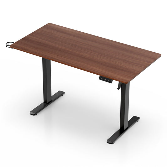 Artiss Standing Desk Motorised Dual Motor Electric Walnut 140CM-0