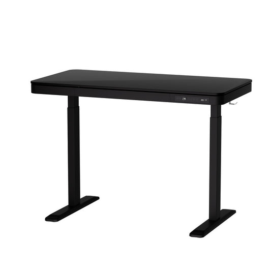 Artiss Standing Desk Motorised Electric Dual Motor Drawer 120CM Black-0