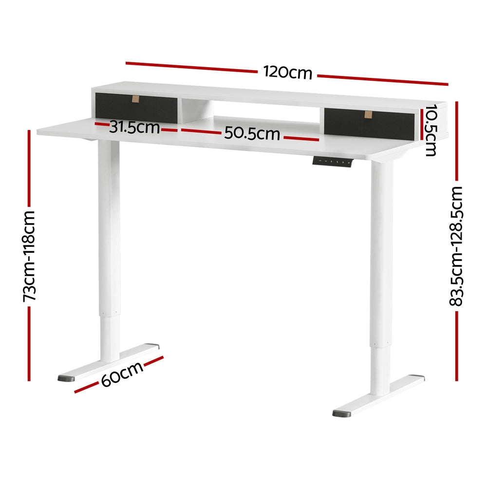 Artiss Electric Standing Desk Sit Stand Desks 120CM-1