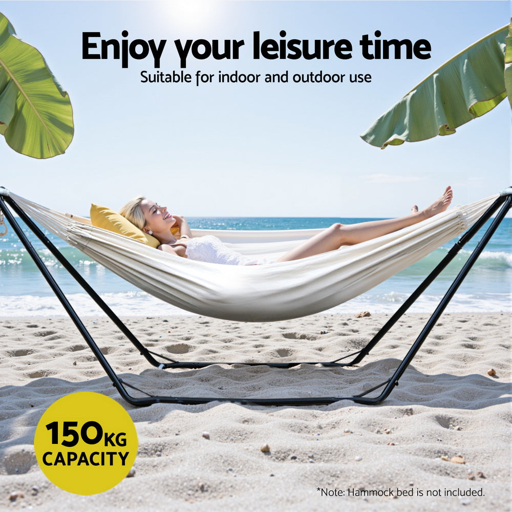 Gardeon Hammock Bed Stand Steel Frame Outdoor Garden-4