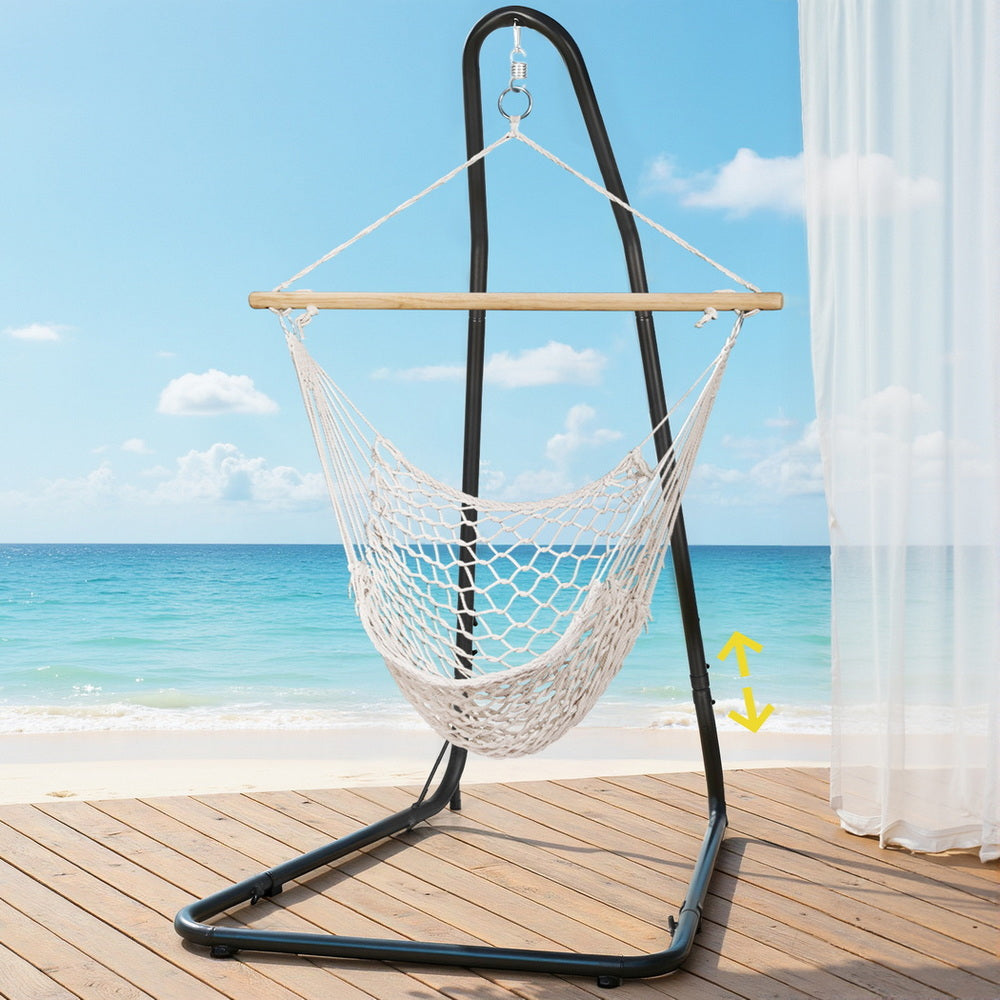Gardeon Hammock Hanging Chair with Heavy Duty Steel Stand-6